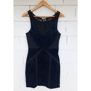 Urban Outfitters Ecote Velvet Lace Bodycon Dress Small